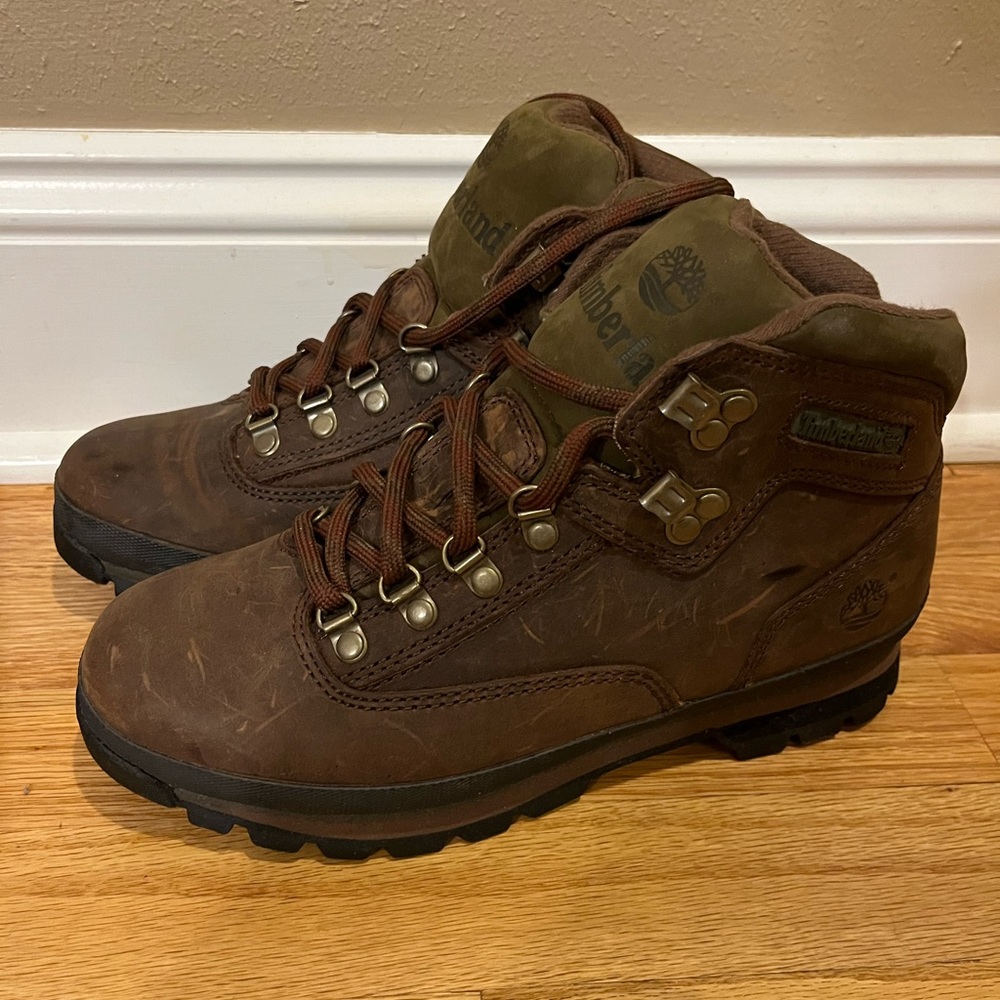 Vintage 90s Womens Timberland All-Leather Hiker sz 9.5 Like new!